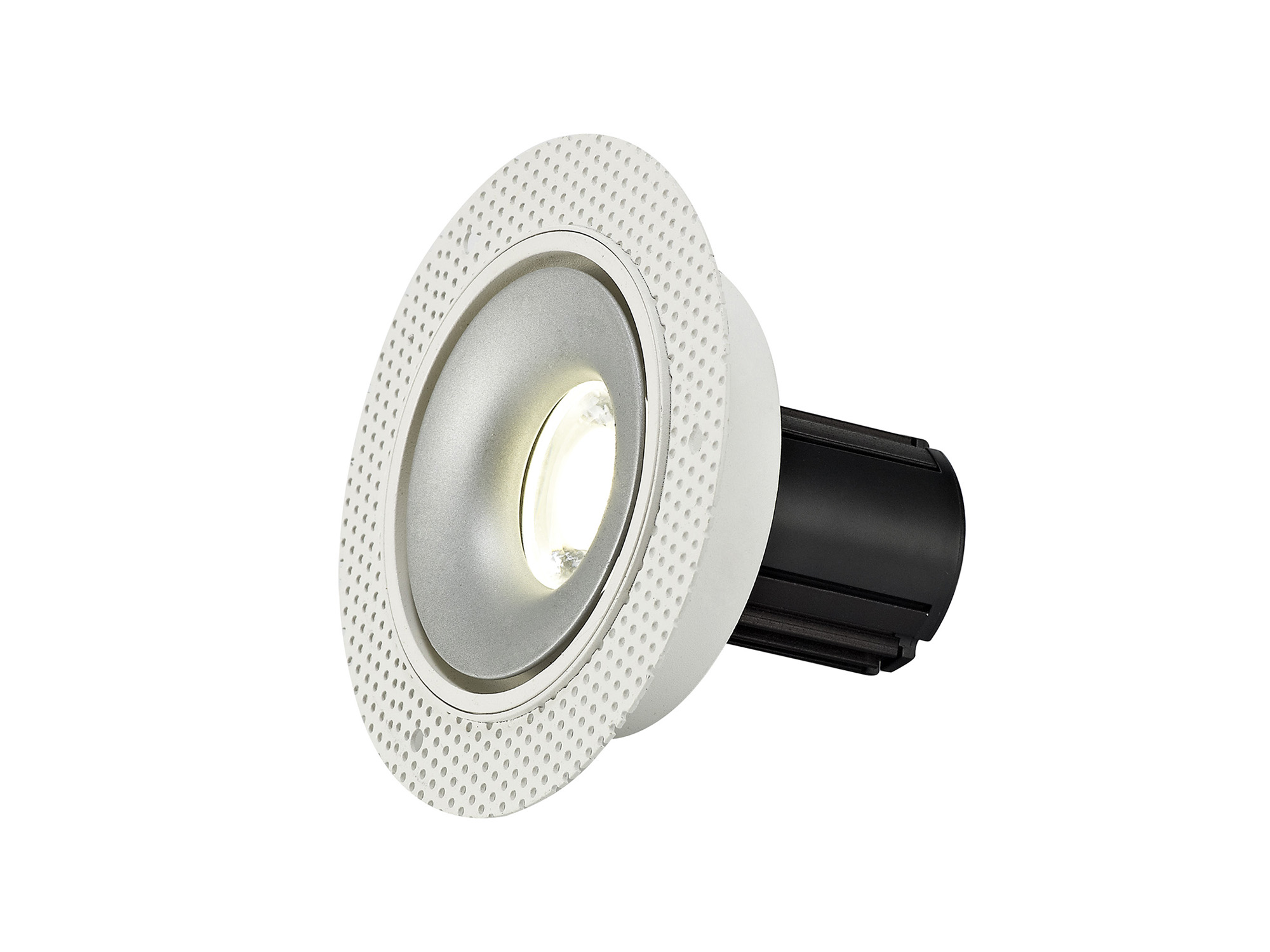 DM201114  Bolor T 10 Tridonic Powered 10W 4000K 810lm 36° CRI>90 LED Engine White/Silver Trimless Fixed Recessed Spotlight; IP20